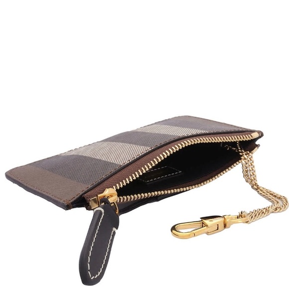 Burberry check coin case with chain - Picture 6 of 6